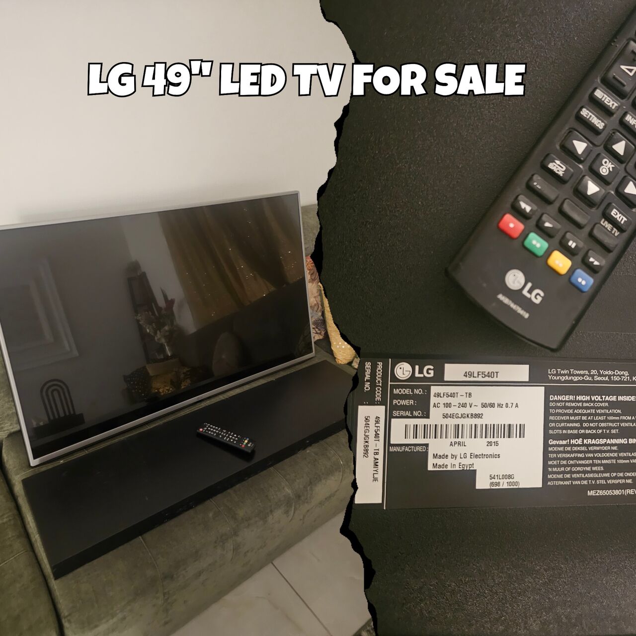 Jeddah, Electronics, SAR 300,  LG 49