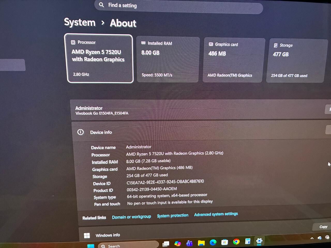 Jeddah, Computers, SAR 2200,  Asus Laptop For Sale
