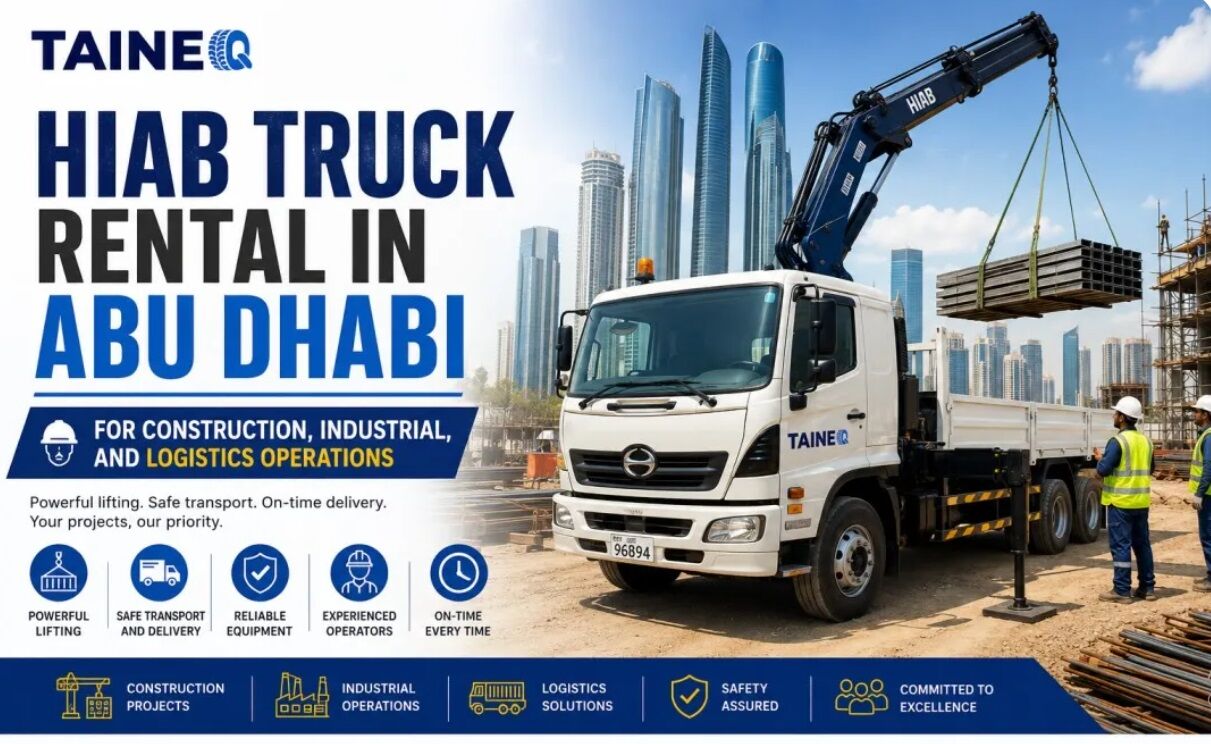 Abu Dhabi, Construction, HIAB Truck Rental In Abu Dhabi