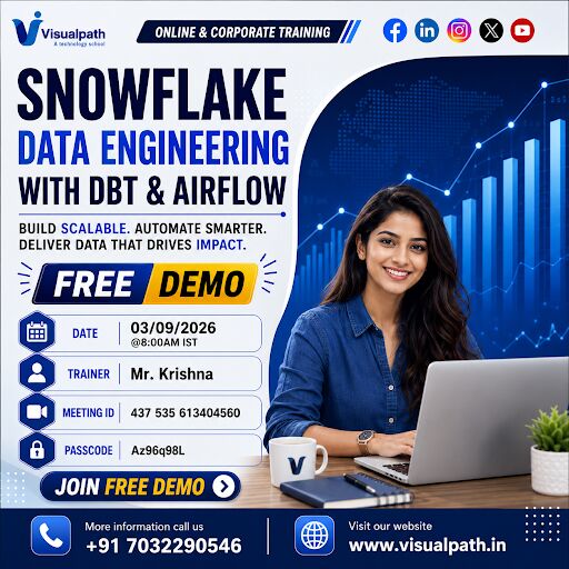 Hyderabad, Lessons Offered, Join Snowflake Data Engineering Free Demo On Sept 3