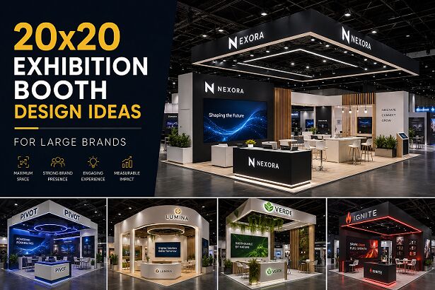 New York, Business, 20x20 Exhibition Booth Design Ideas For Large Brands