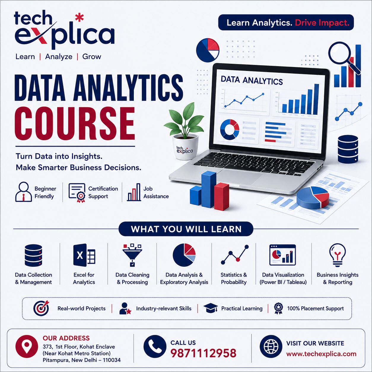 New Delhi, Lessons Offered, Data Analytics Course In Delhi