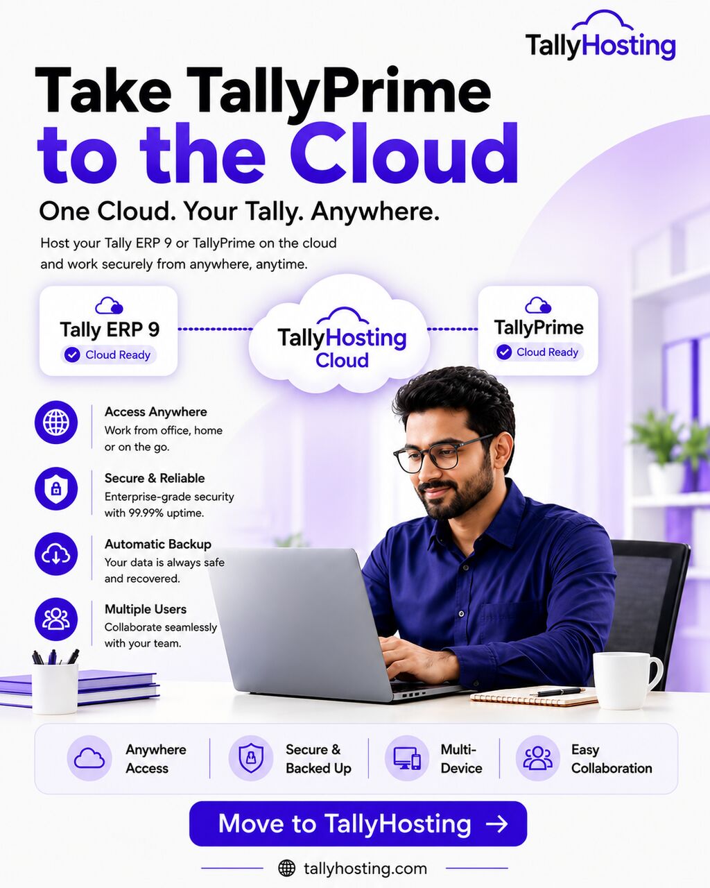 Noida, Business, Tally On Cloud | Secure & Easy TallyPrime Cloud Hosting