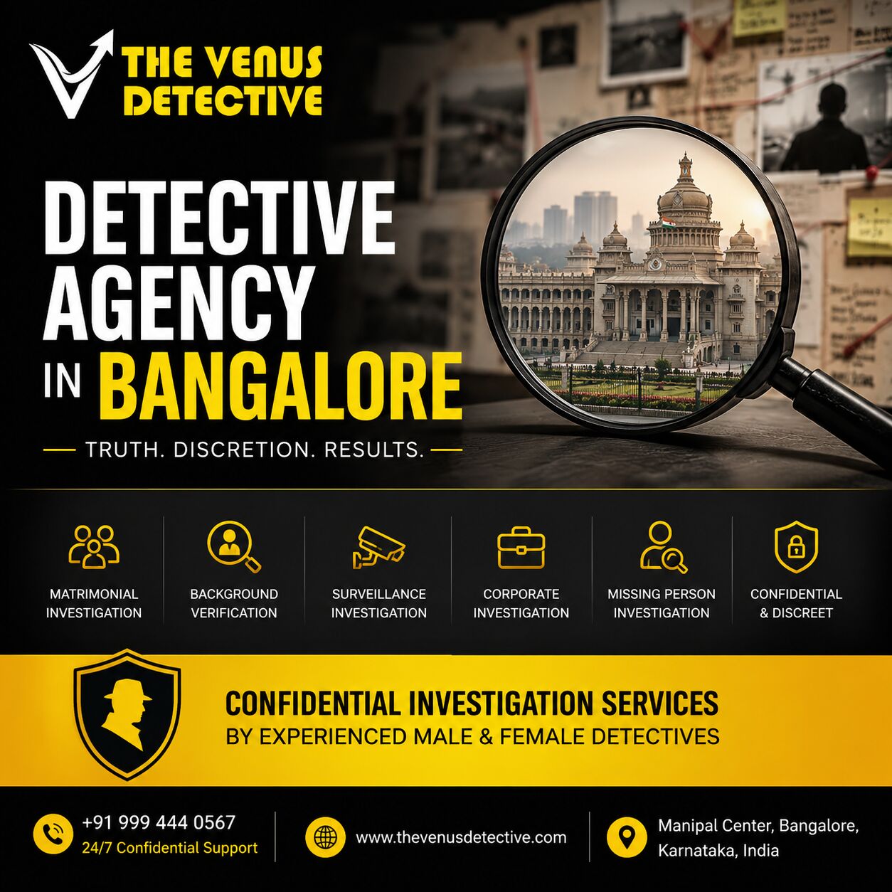 Bangalore, Legal, Detective Agency In Bangalore | The Venus Detective
