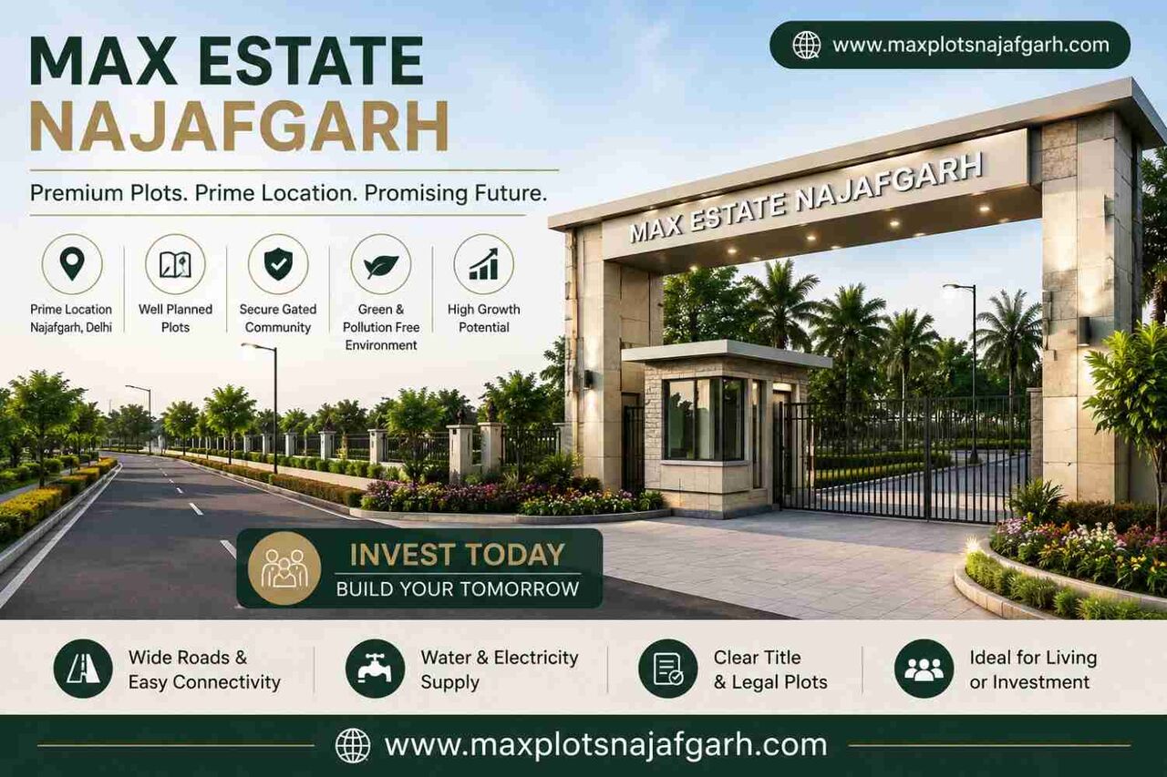 New Delhi, Real Estate For Sale, Max Estate Najafgarh &ndash; Premium Residential Plots