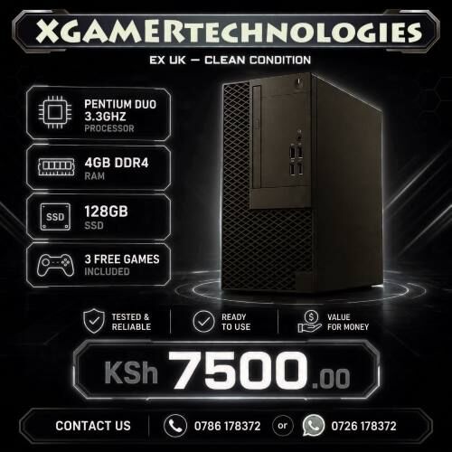 Nairobi, Computers, KES 7500,  Refurbished Pentium Duo 3.3GHz Desktop Computer