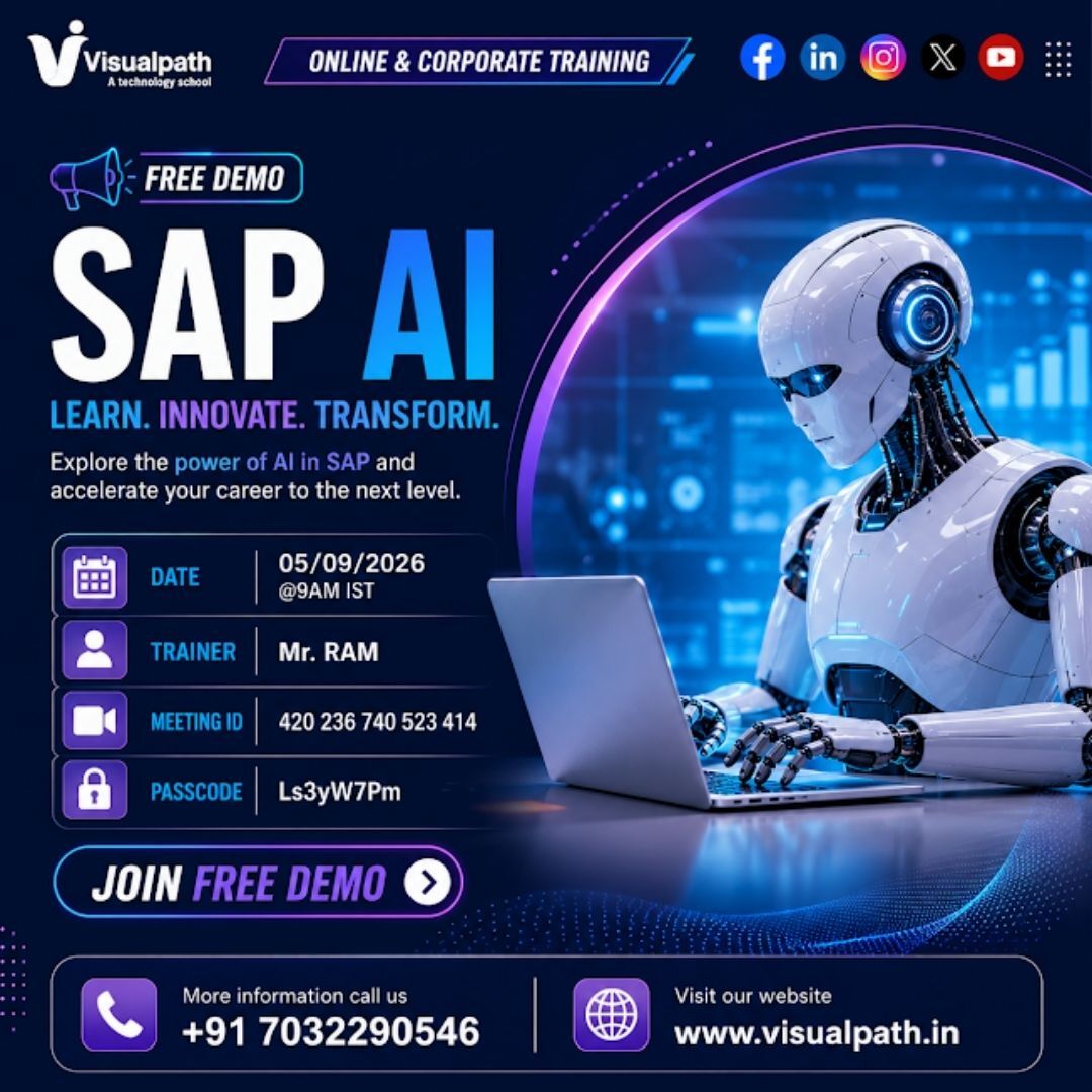 Hyderabad, Lessons Offered, Join SAP AI Online Training Free Live Demo On September 5th