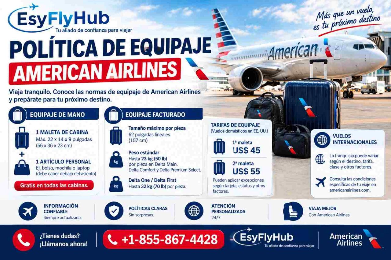 New York, Travel, Política De Equipaje De American Airlines 2026: Todo Lo Que Debes Saber