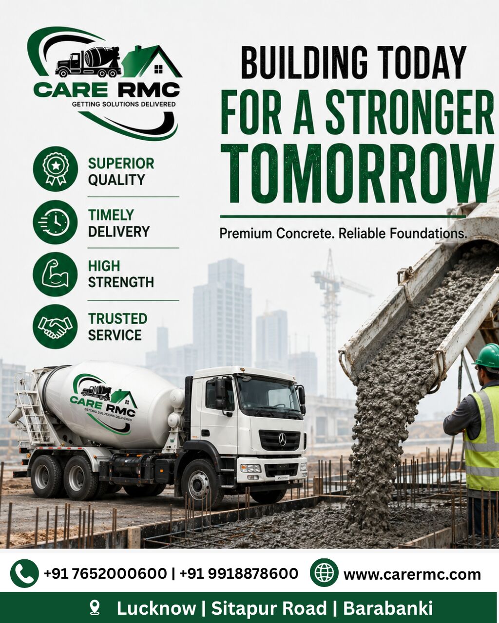 Lucknow, Marketing, RMC Fibrecrete Manufacturer In Lucknow For Concrete Solutions