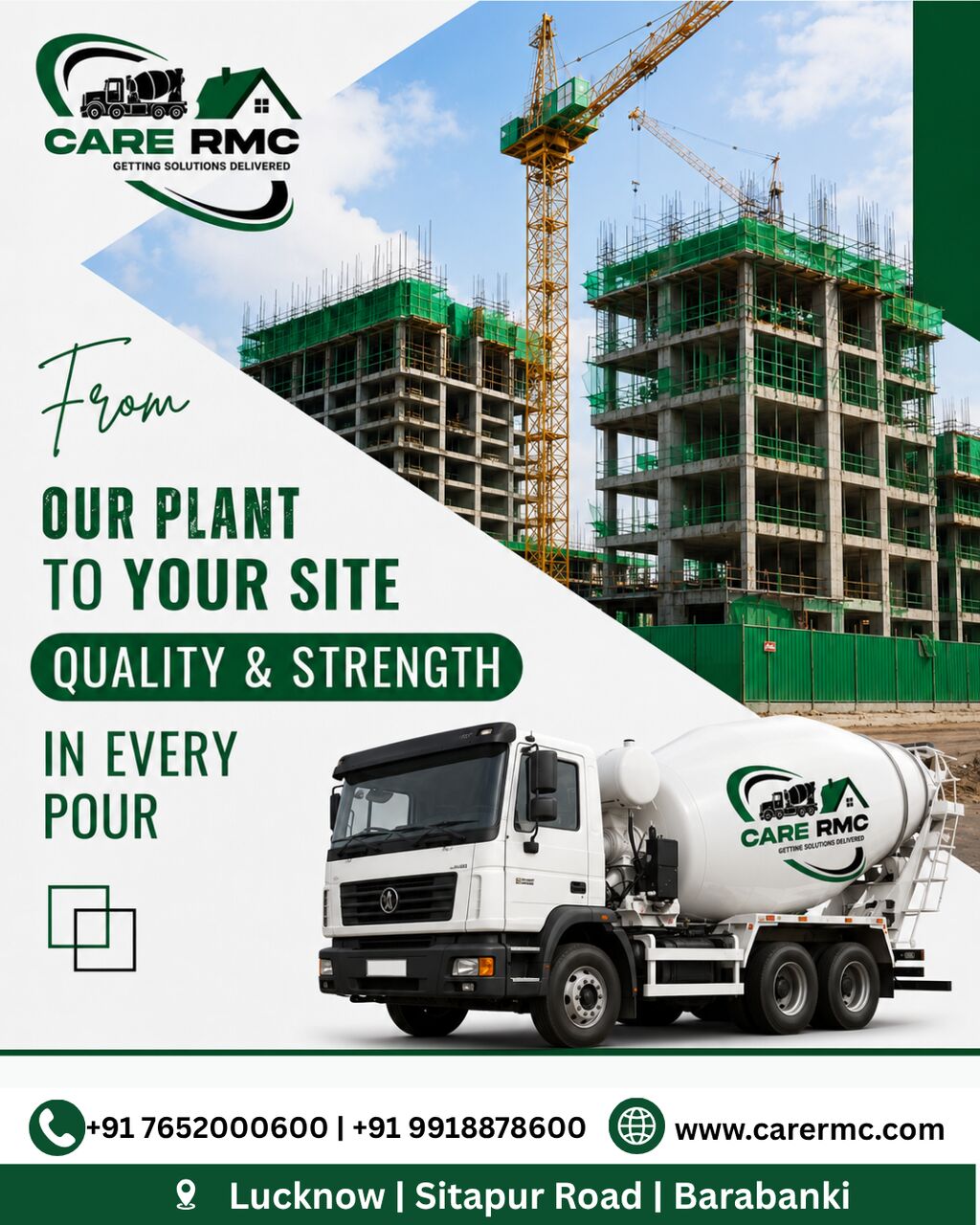 Lucknow, Marketing, RMC Fibrecrete Manufacturer In Lucknow For Concrete Solutions
