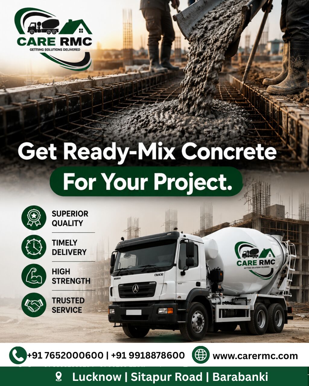 Lucknow, Marketing, RMC Fibrecrete Manufacturer In Lucknow For Concrete Solutions