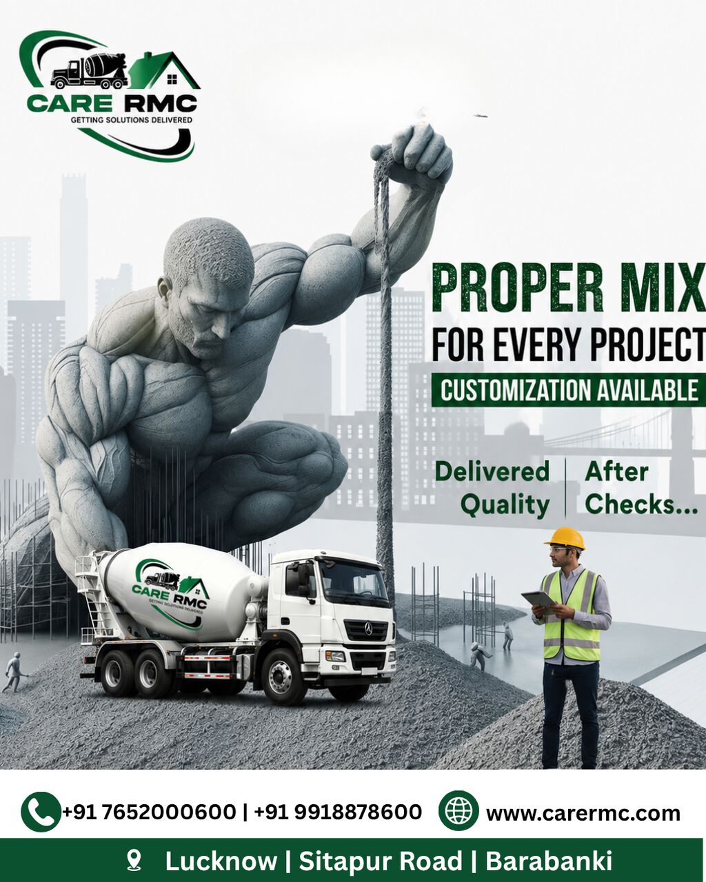 Lucknow, Marketing, RMC Fibrecrete Manufacturer In Lucknow For Concrete Solutions