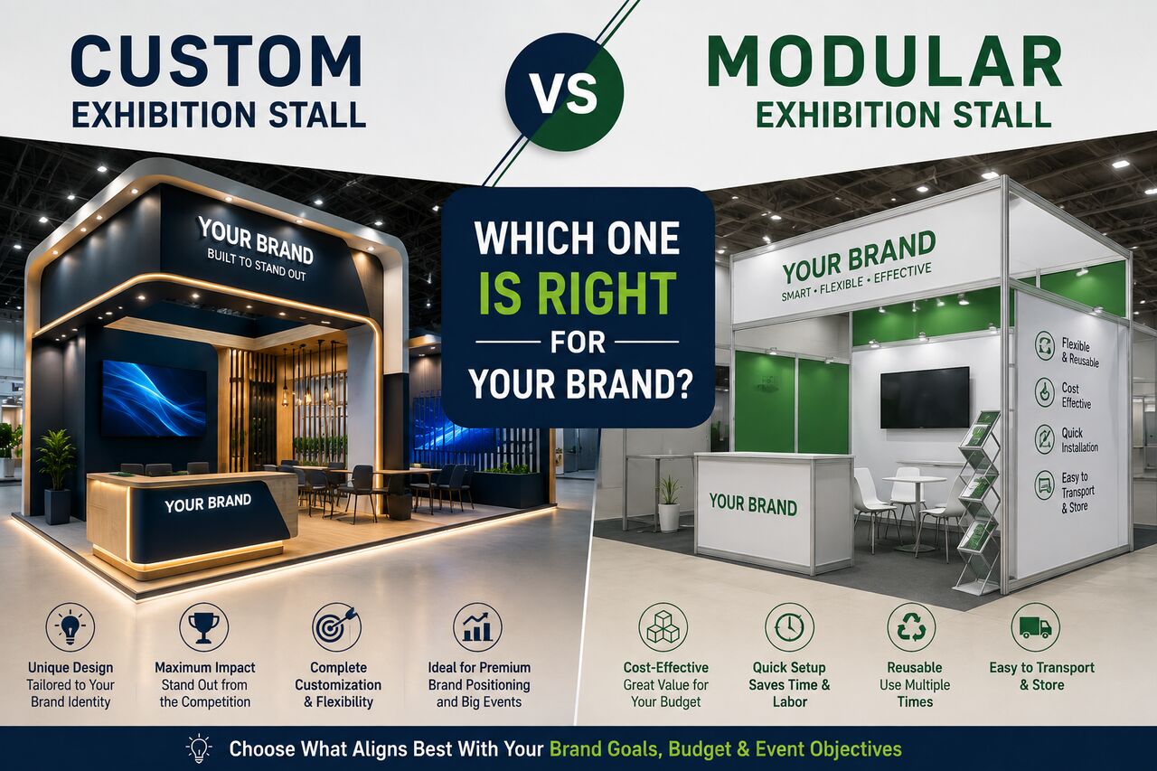 Mumbai, Business, Custom Vs Modular Exhibition Stall: Which One Is Right For Your Brand?