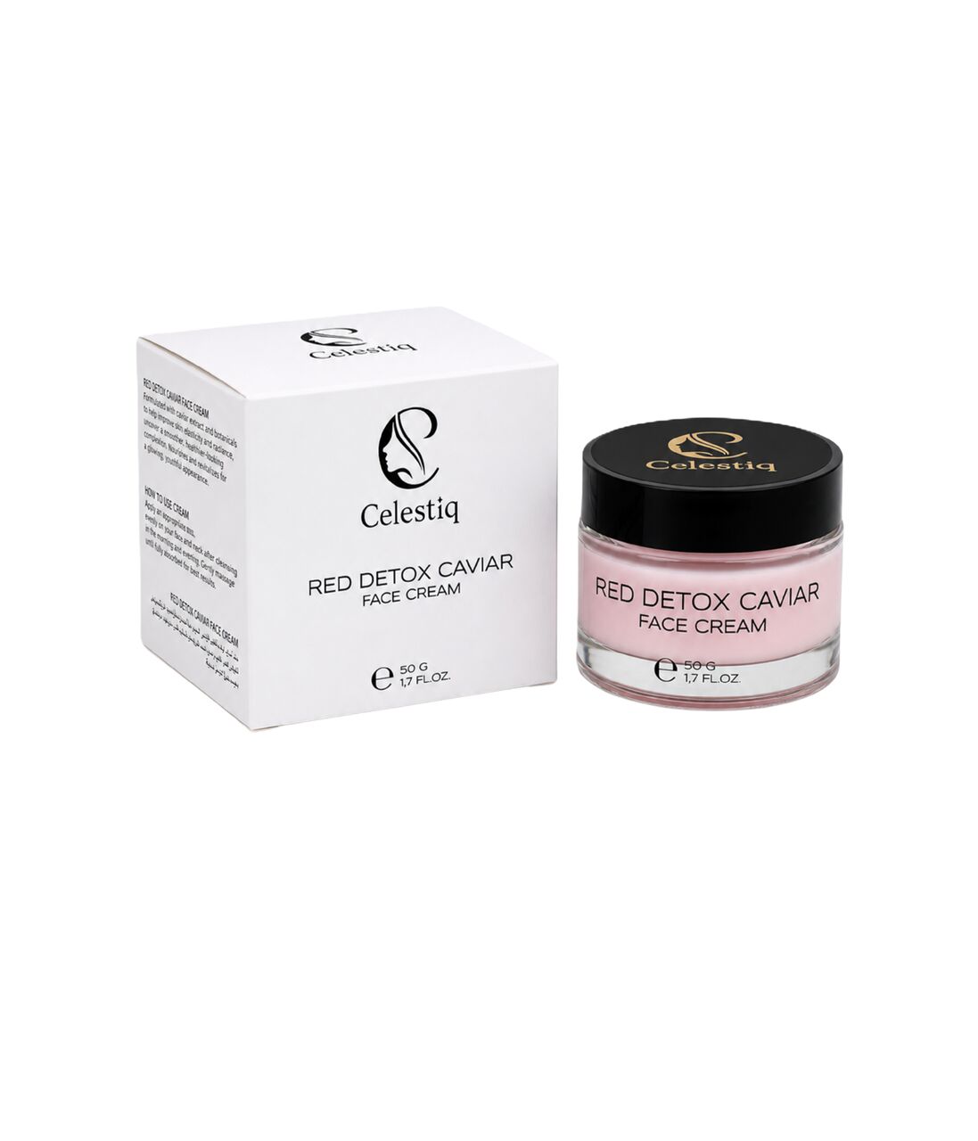 Dubai, Health & Beauty Items, AED 137,  Red Detox Caviar Face Cream: Luxury Caviar Anti Aging Cream By Celestiq Beauty