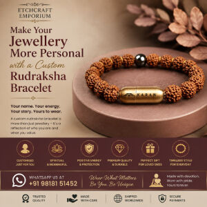 New Delhi, Jewelry, Make Your Jewellery More Personal With A Custom Rudraksha Bracelet