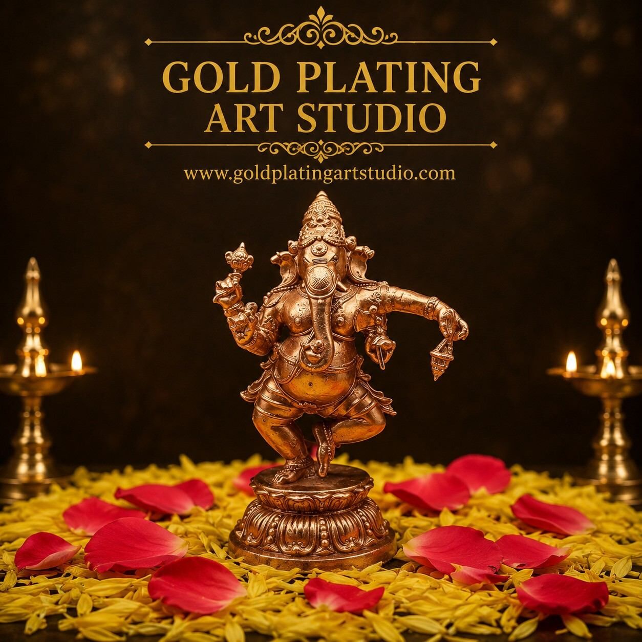 Chennai, Businesses For Sale, Nritya Ganapathy Gold-Plated Idol