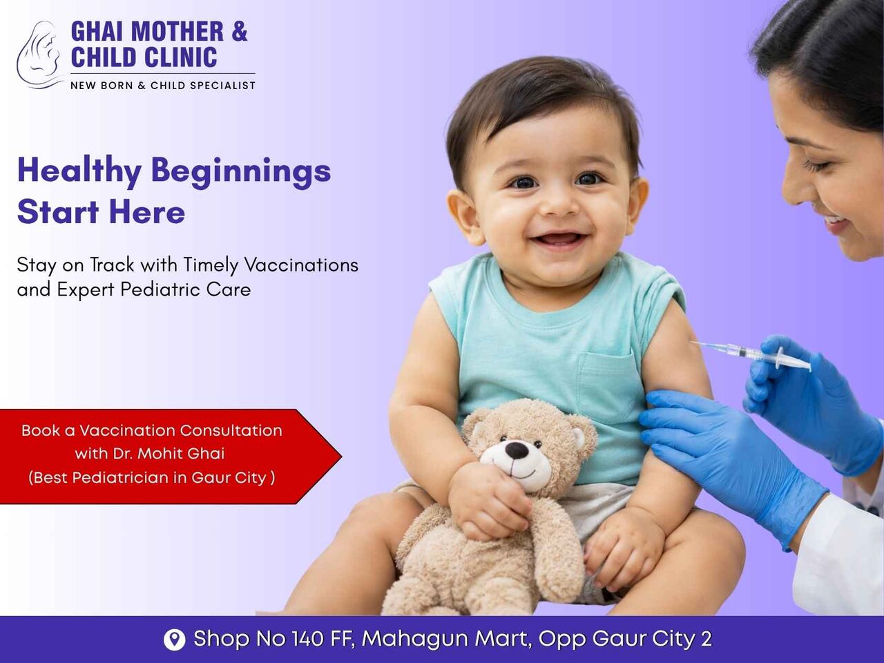 Greater Noida, Health & Beauty Items, Best Pediatrician In Gaur City For Timely Child Vaccination