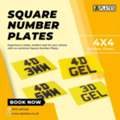 Square Number Plates For SUVs And 4x4 Vehicles
