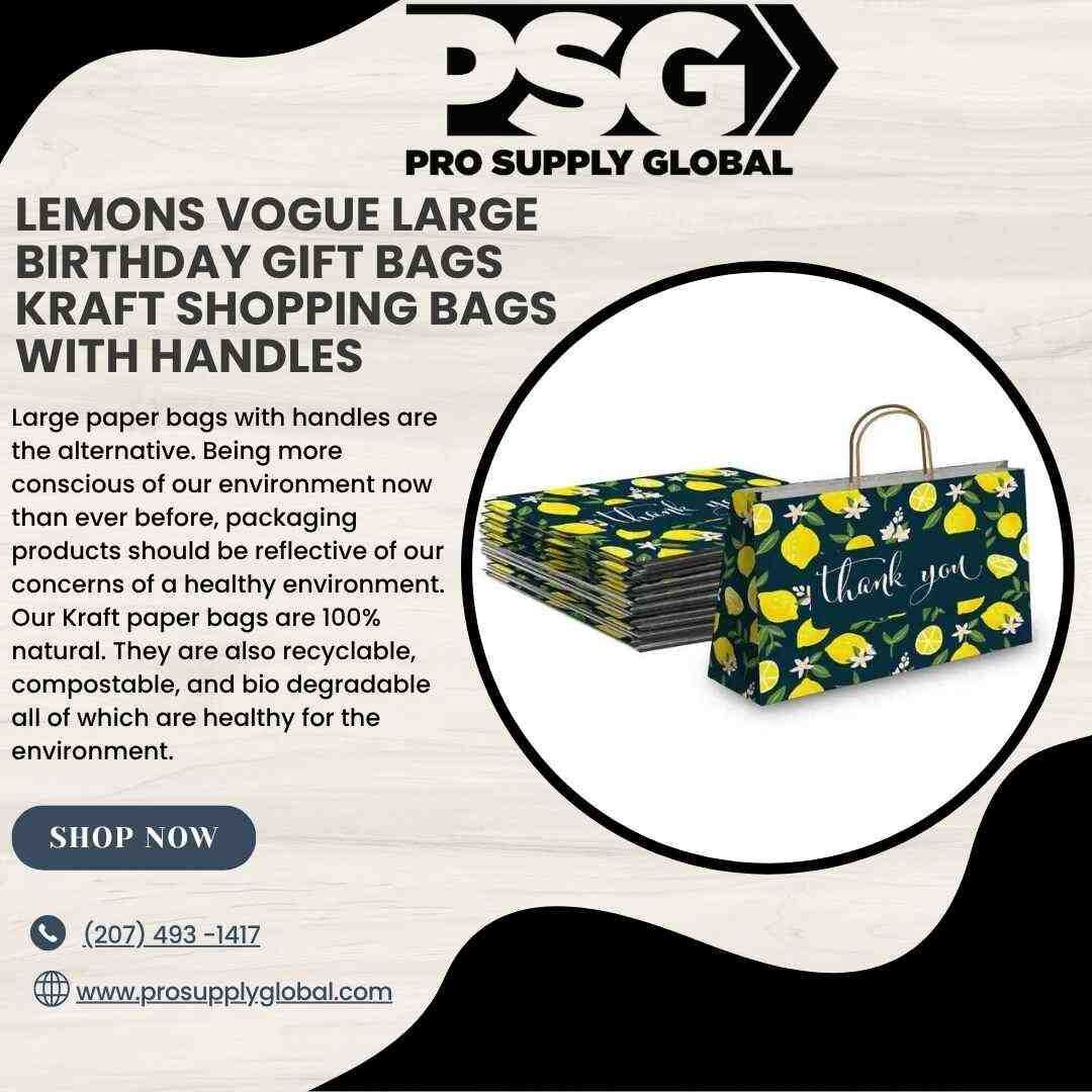 New York, Materials, USD 5,  Paper Gift Bags With Handles | Stylish Packaging From Pro Supply Global