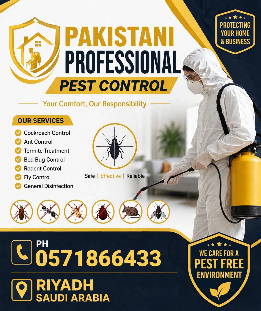 Al Aqeeq, Pest Control, ♤4PROFESSIONAL ALL TYPES PEST💙CONTORL SOLUTION With GUARANTEED💙BEST PRICE{0571-866433}
