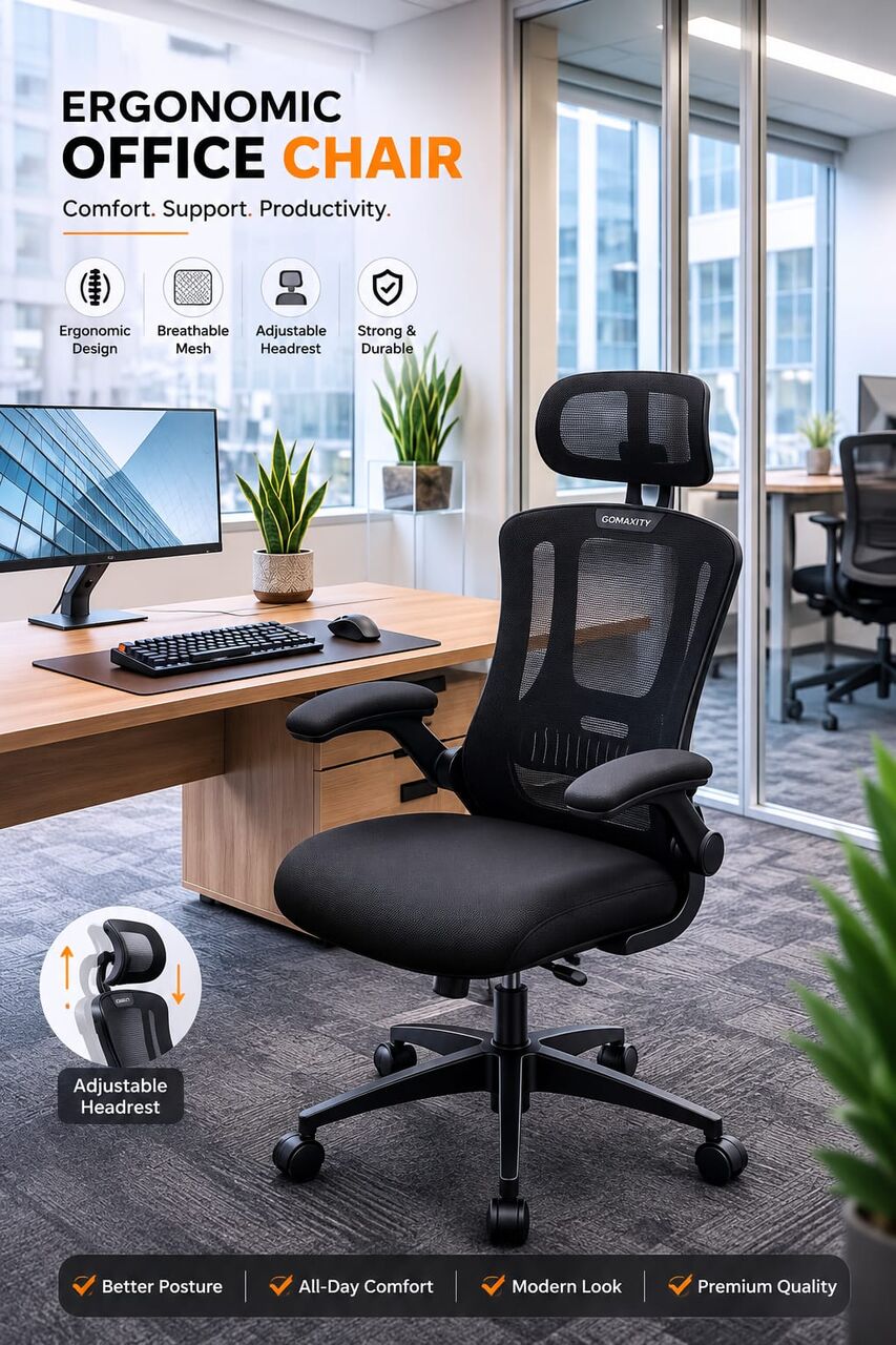 Manama, Furniture, BHD 40,  OFFICE CHAIR HIGH BACK