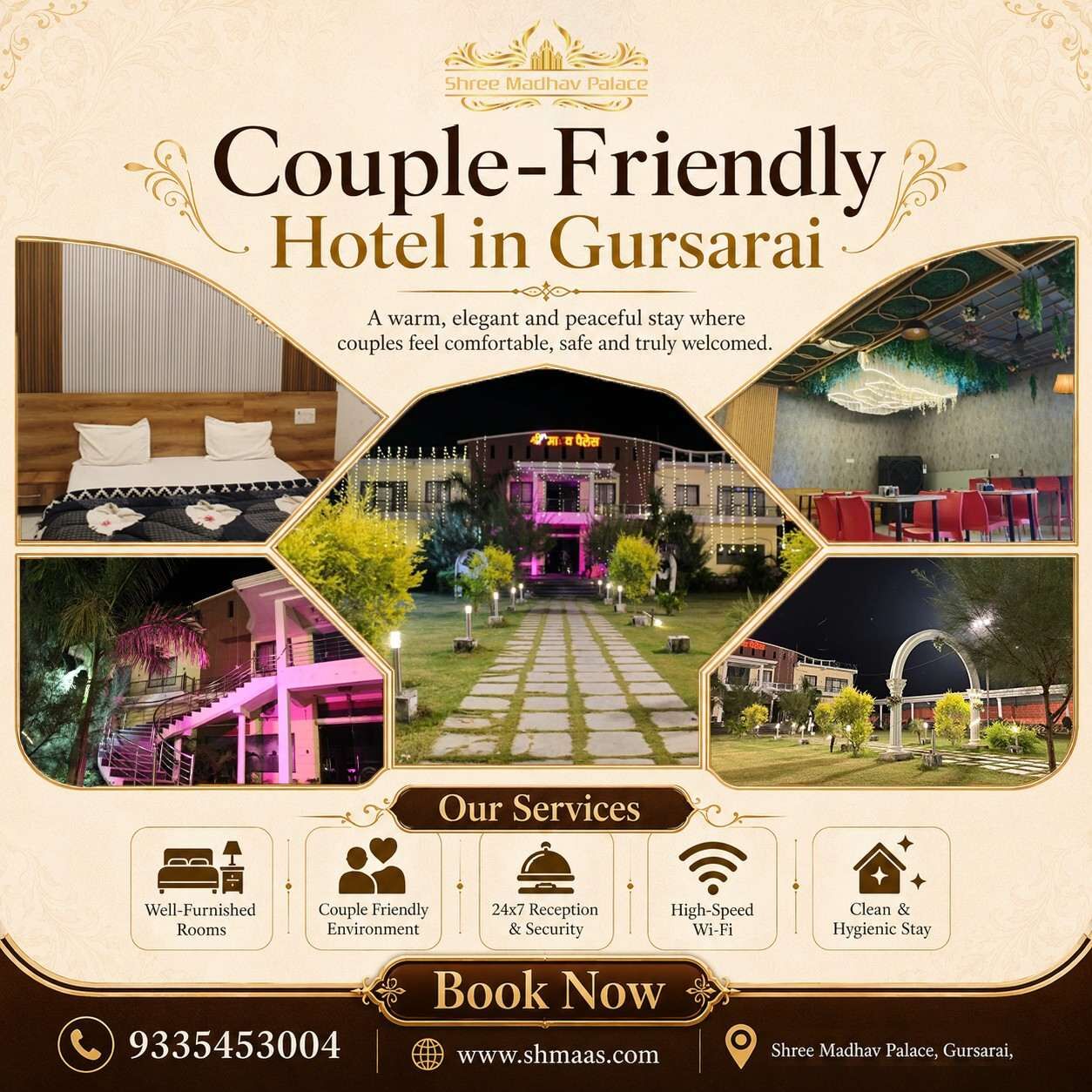 Lucknow, Restaurants, Couple Friendly Hotel In Gursarai &ndash; Shree Madhav Palace