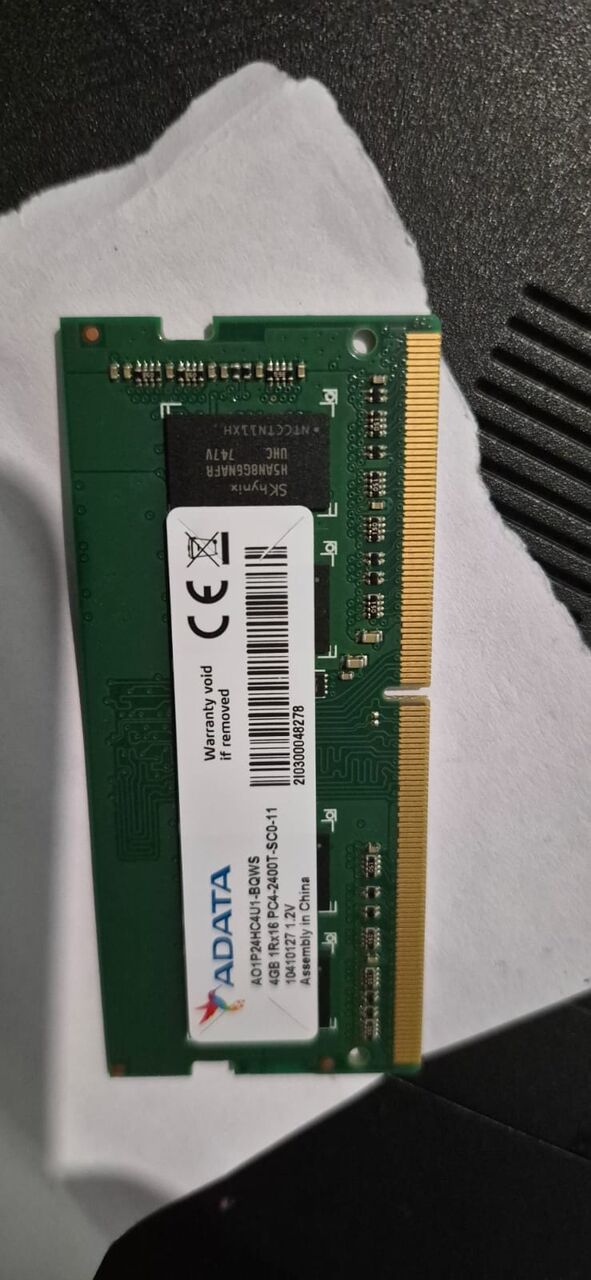 Al Ameer Fawwaz Junobi, Computers, SAR 110,  4GB 1RX16 PC4-2400T LAPTOP RAM