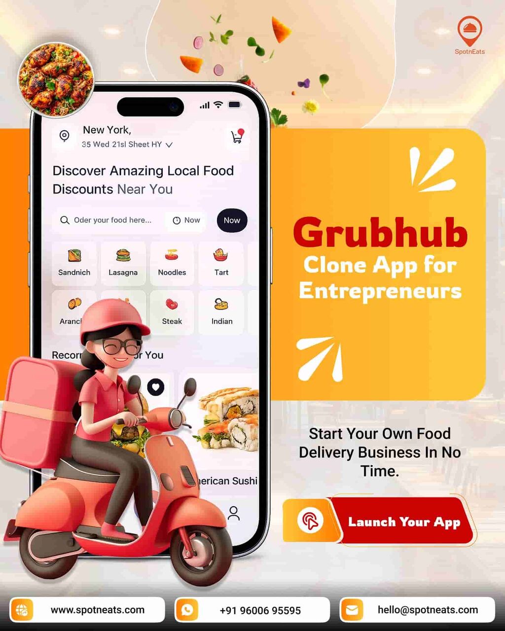 Paris, Business Partners, Launch A Feature-Rich Food Delivery Marketplace With A Grubhub Clone