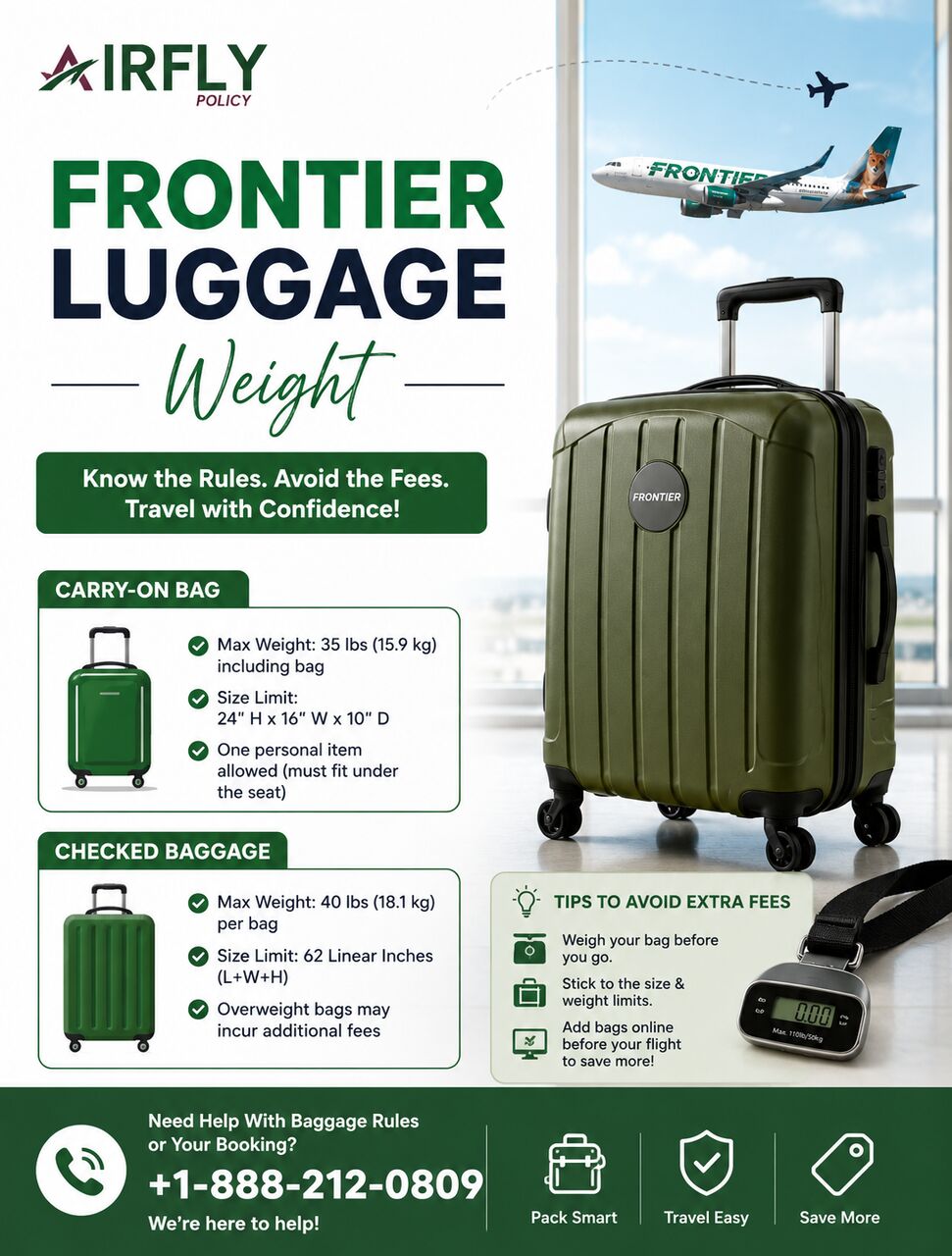 New York, Travel, Frontier Luggage Weight Limits & Baggage Rules &ndash; Call +1-888-212-0809