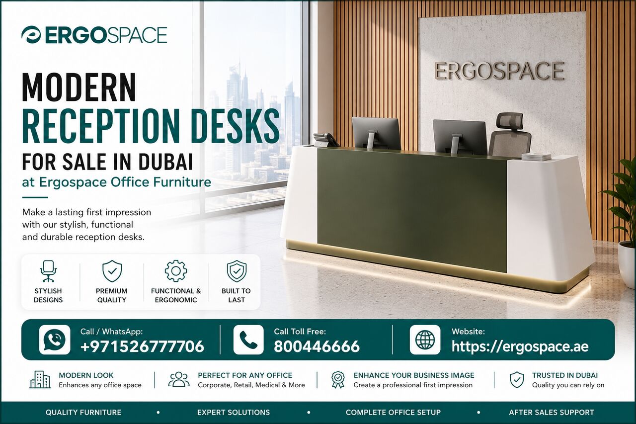 Dubai, Furniture, AED 8000,  Modern Reception Desks For Sale In Dubai