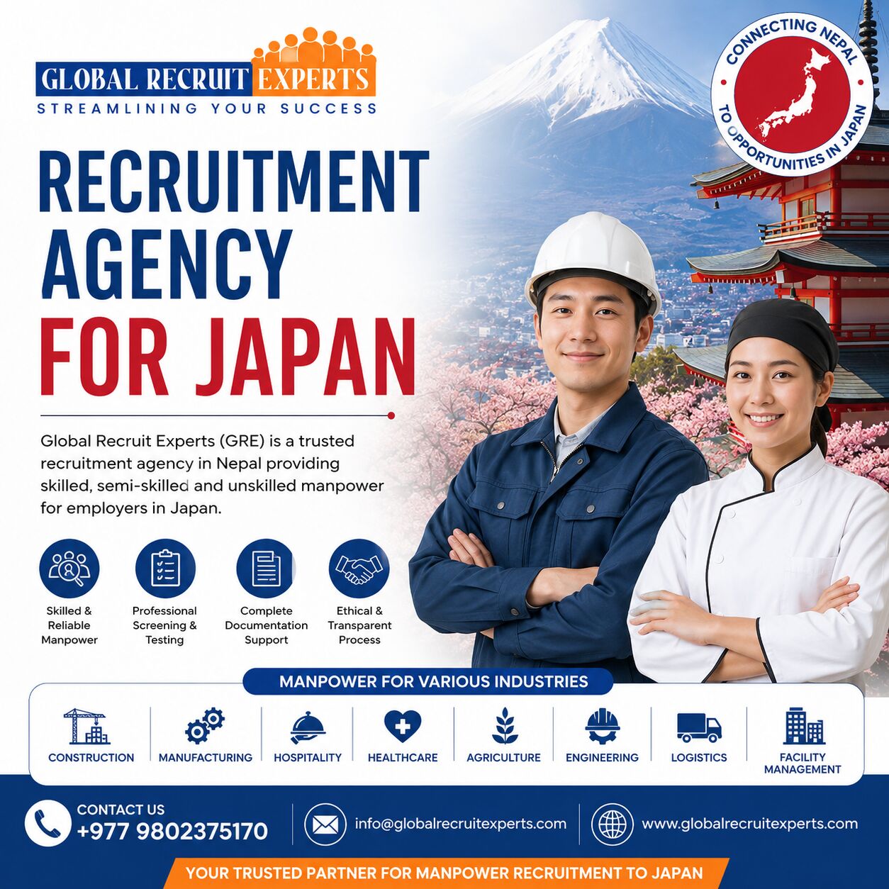 Tokyo, Manpower, Recruitment Agency For Japan &ndash; Global Recruit Experts