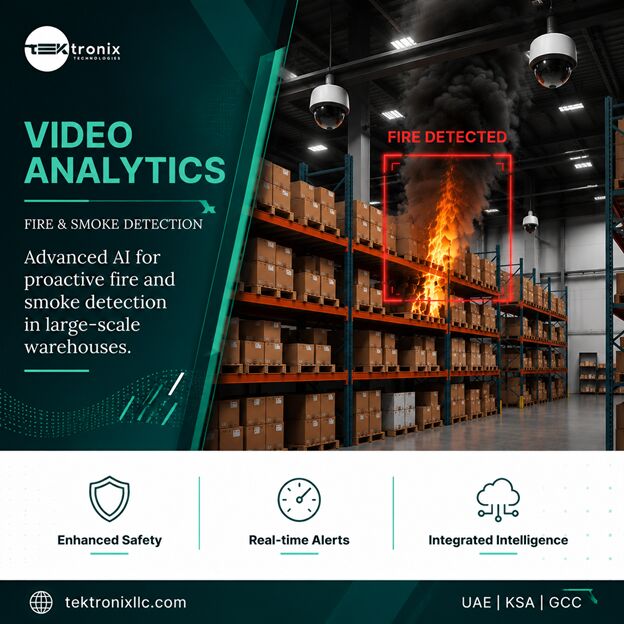 Dubai, Computer, Fire And Smoke Detection With Video Analytics: Protecting Businesses Across Oman & GCC