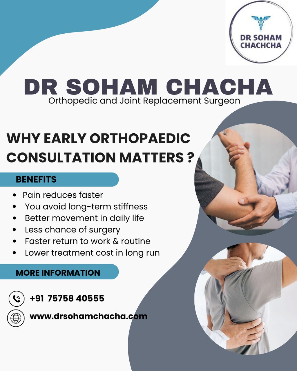 Ahmedabad, Health, Dr Soham Chacha - Orthopedic And Joint Replacement Surgeon