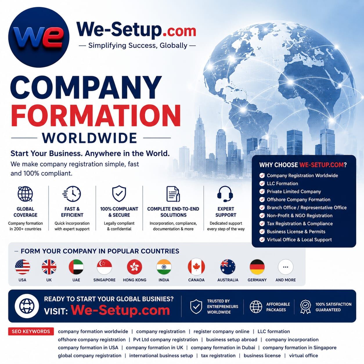 Dubai, Legal, SET UP YOUR COMPANY ANYWHERE IN THE WORLD