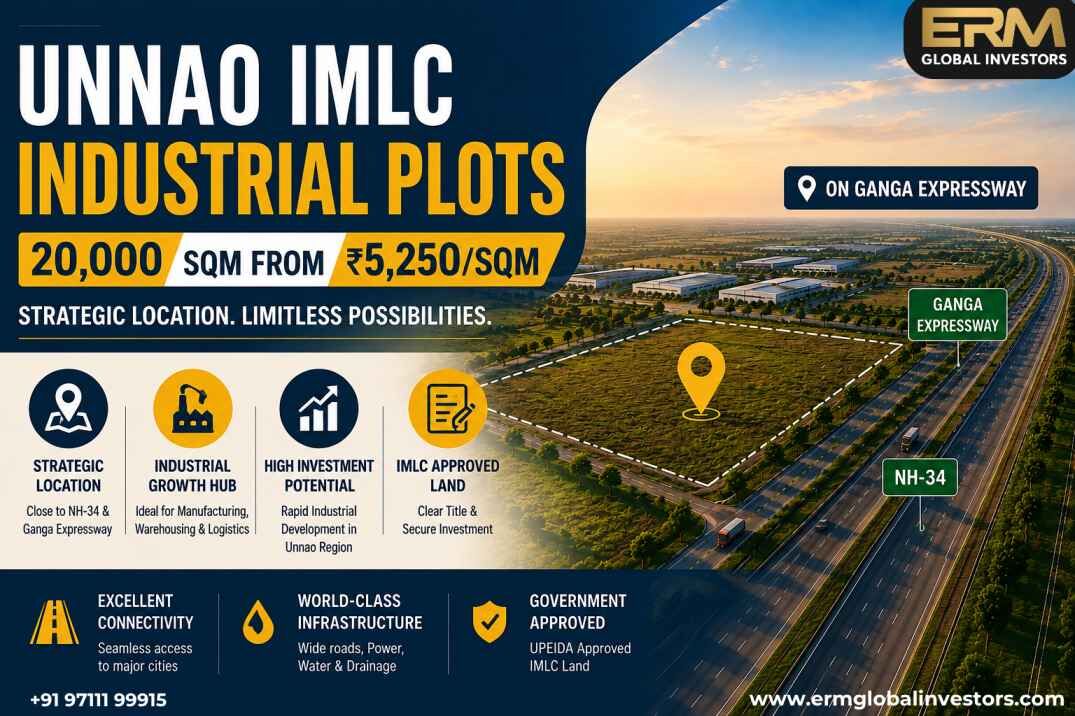 Noida, Industrial Land, Unnao IMLC Industrial Plots | 20,000 Sqm From ₹5,250/Sqm