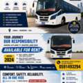 Ashok Leyland 2024 Model Long Bus Available For Rent