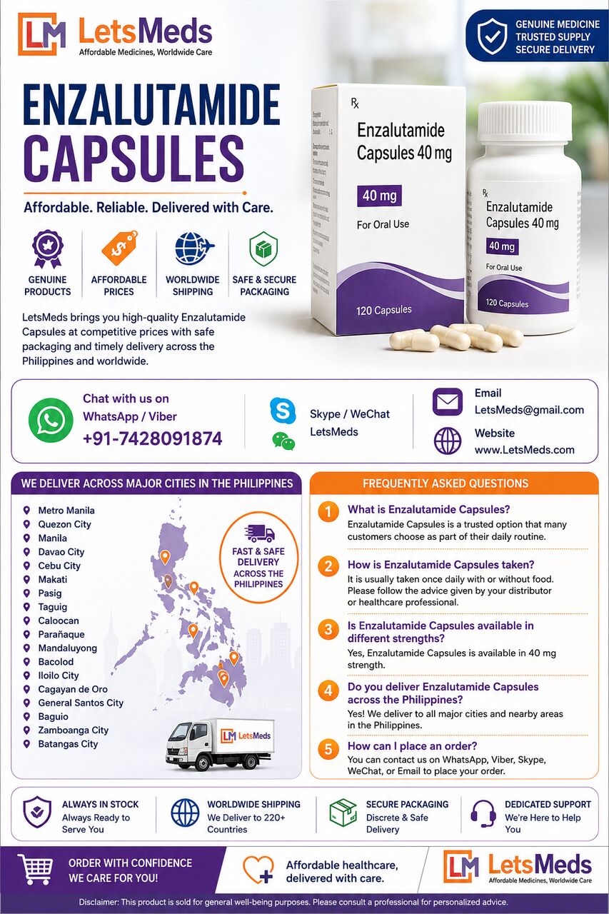 Davao City, Health & Beauty Items, PHP 1,  Enzalutamide Capsules Price Manila