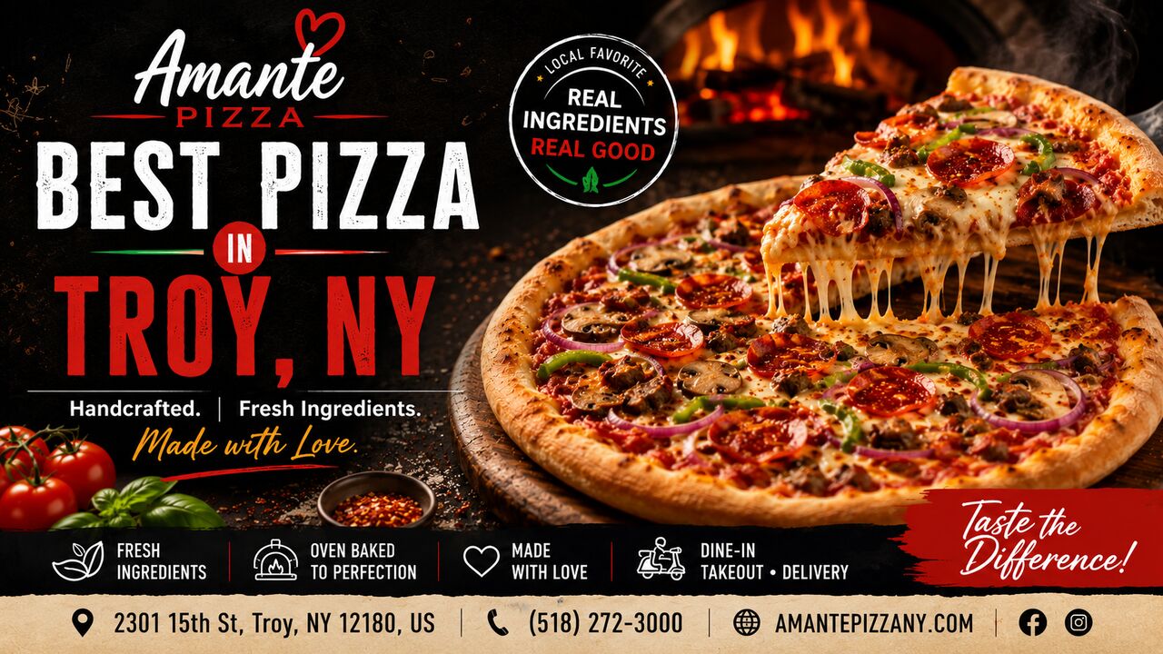 New York, Restaurants, Best Pizza Store In Troy NY, Amante Pizza