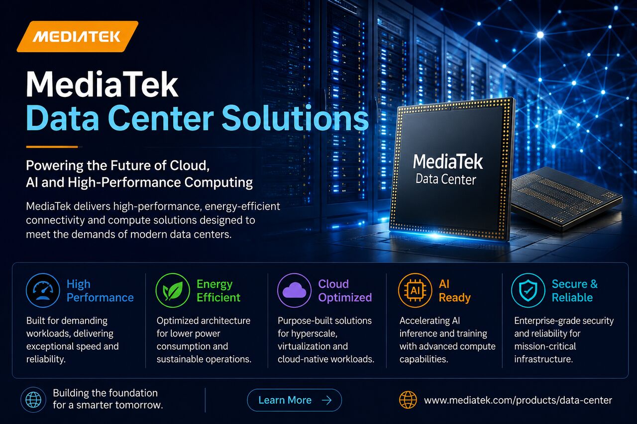 Taipei, Technical, MediaTek Data Center Solutions &mdash; Custom ASIC & XPU Design For AI Infrastructure