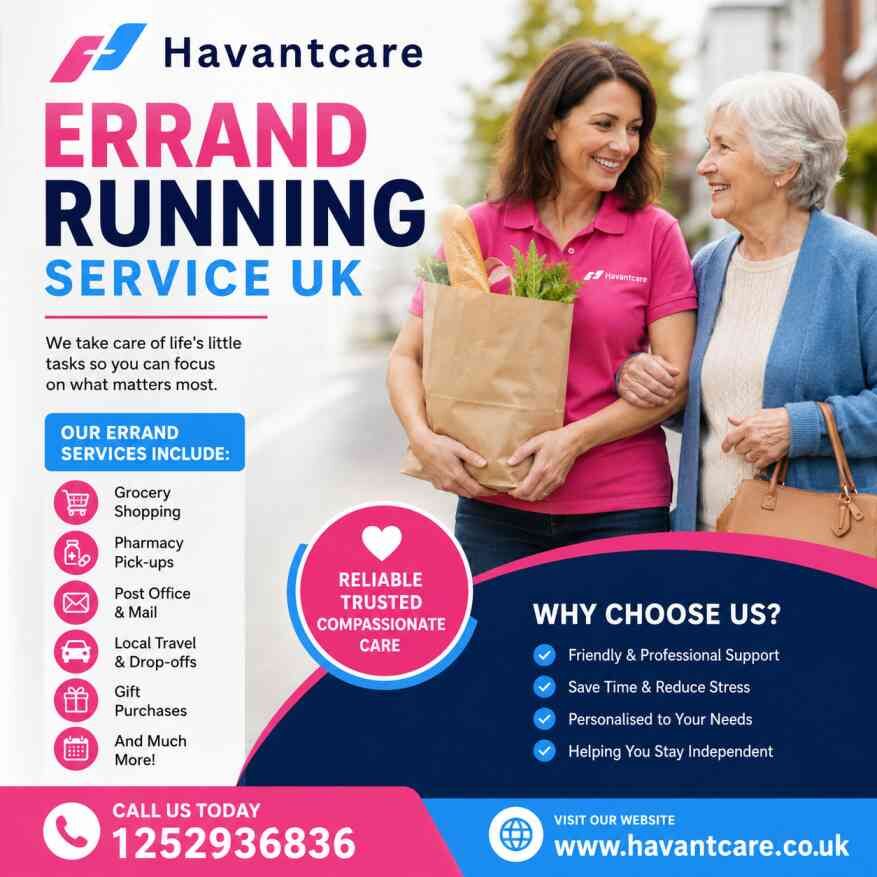 London, Health, Errand Running Service UK For Reliable Everyday Support
