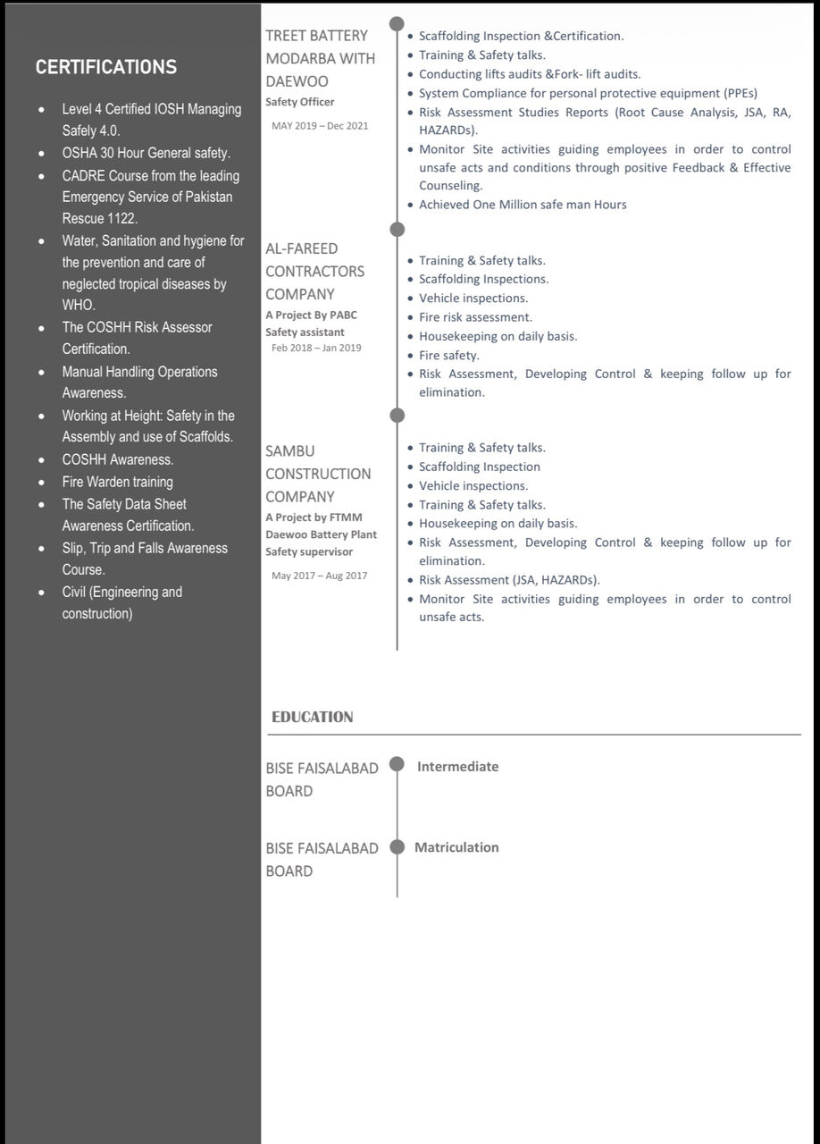 Riyadh, Job Seekers, Experienced HSE Officer Available For Immediate Joining In Riyadh