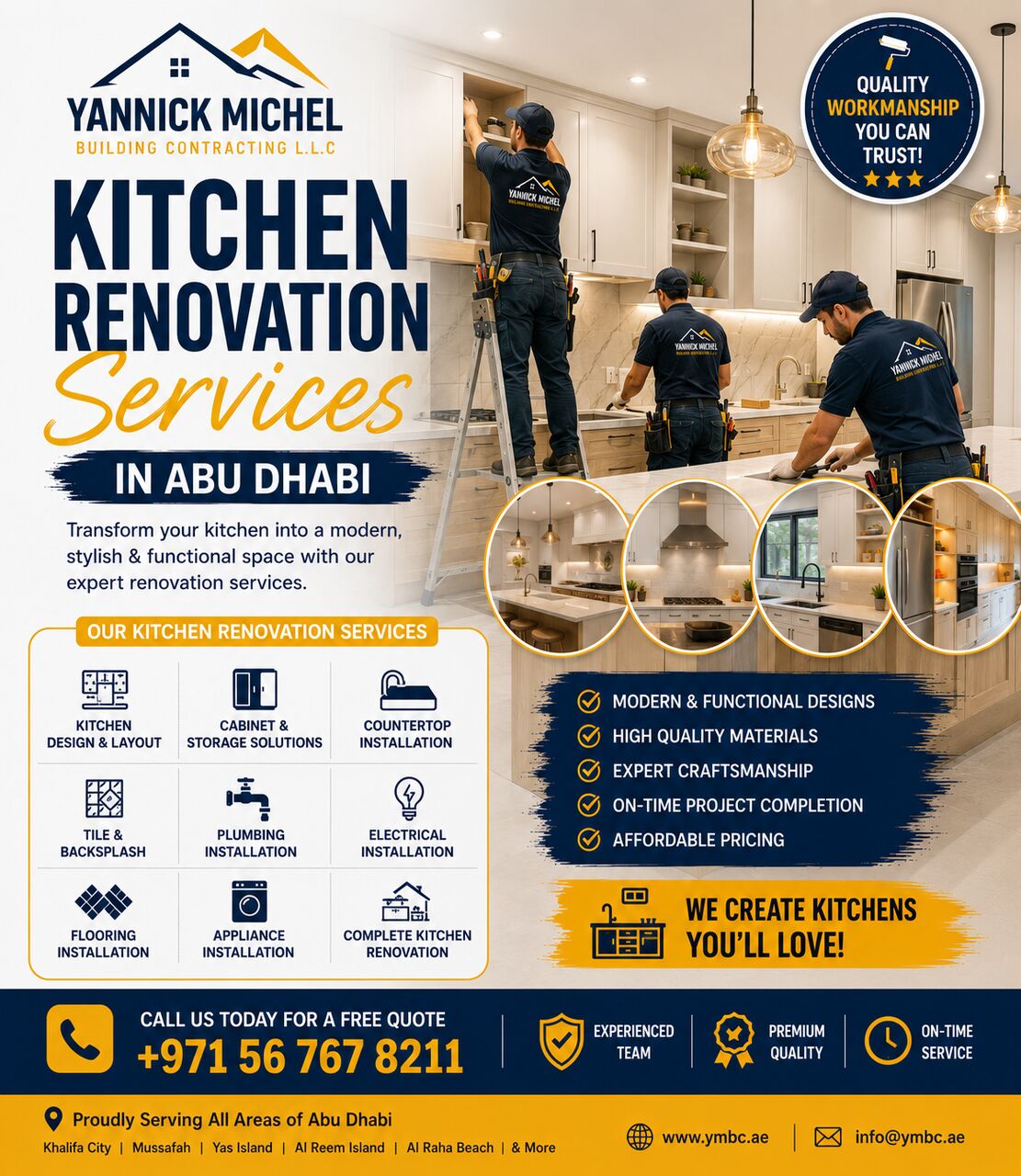 Abu Dhabi, Construction, Kitchen Renovation Services Abu Dhabi