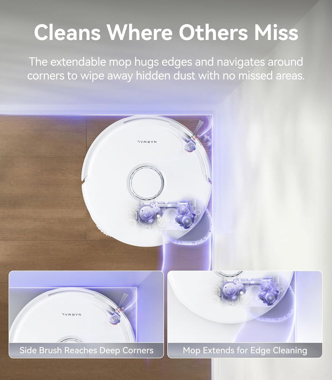 Riyadh, Appliances, SAR 3499,  5th Generation (2026) Narwal Robot Vacuum And Mop Combo From Agent