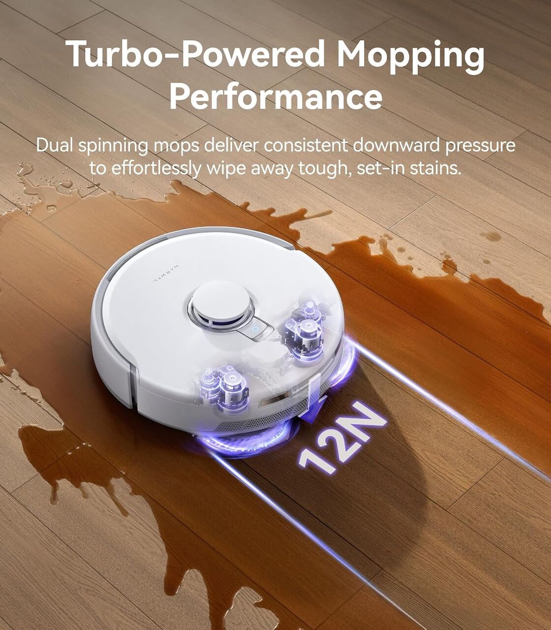 Riyadh, Appliances, SAR 3499,  5th Generation (2026) Narwal Robot Vacuum And Mop Combo From Agent