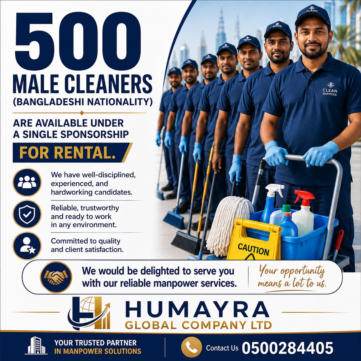 Riyadh, Cleaning, 500 Single Sponsorship Cleaning Worker Available For Rental