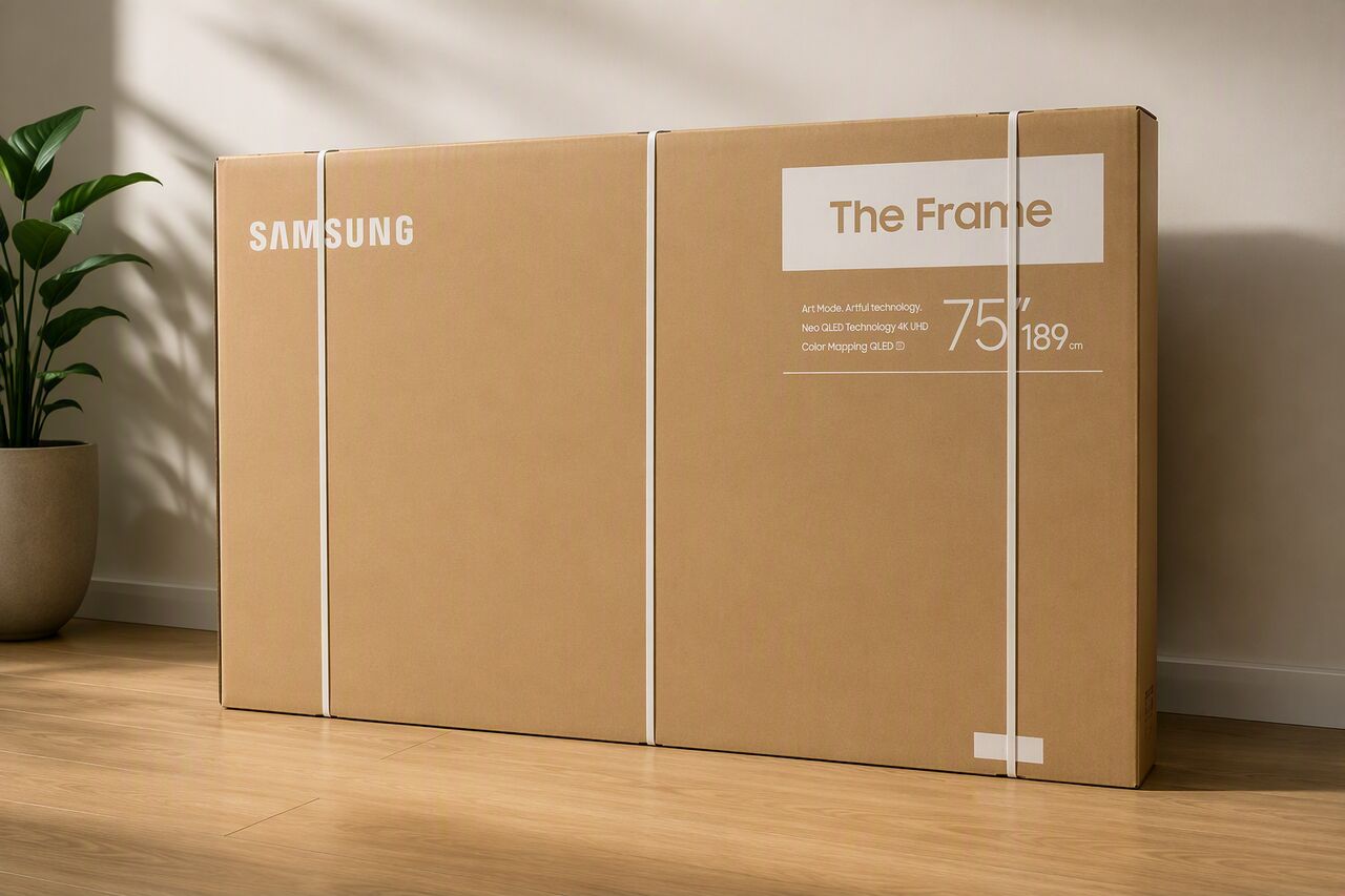 Riyadh, Electronics, SAR 6,  Samsung The Frame 75" QLED Smart TV | Brand New | Box Packed