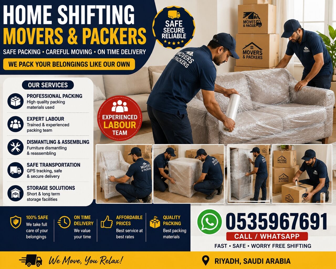 Al Malaz, Cargo, 🏠 Professional Home Shifting & Packing Services In Riyadh | 0535967691