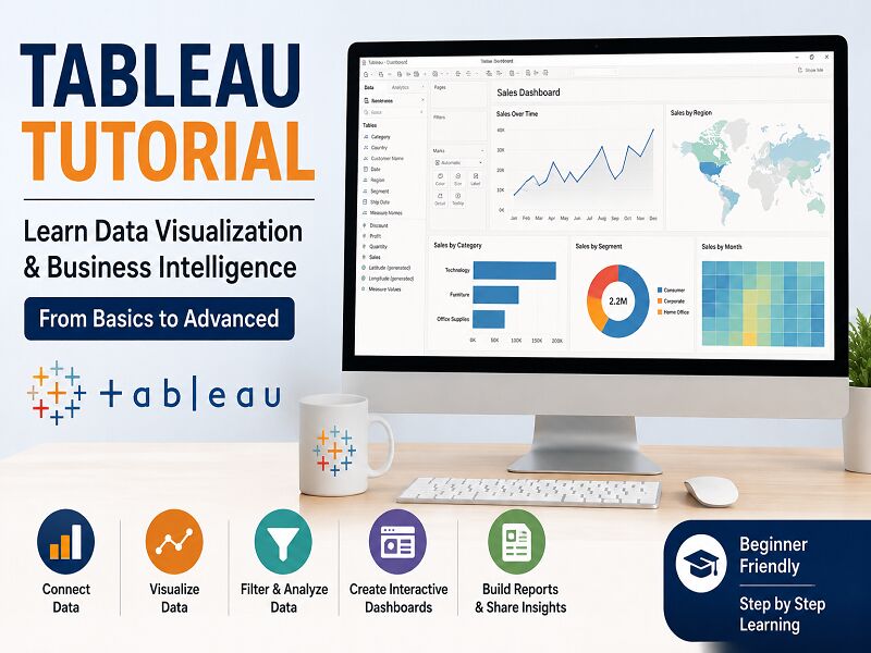 Noida, Computer, Tableau Tutorial: Learn Data Visualization And Business Intelligence