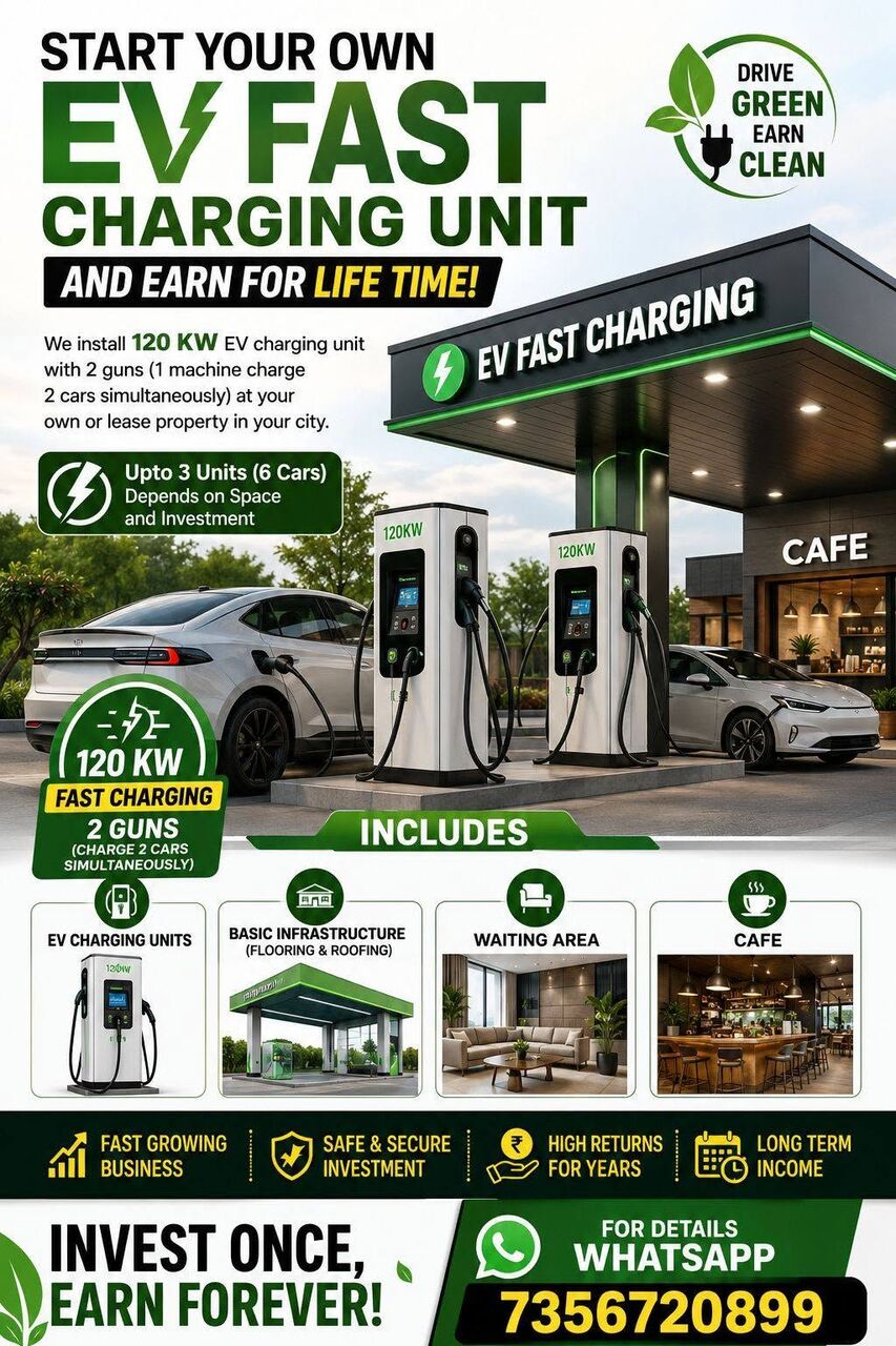 Kerala, Businesses For Sale, Start Your Own EV Charging Station Anywhere In India