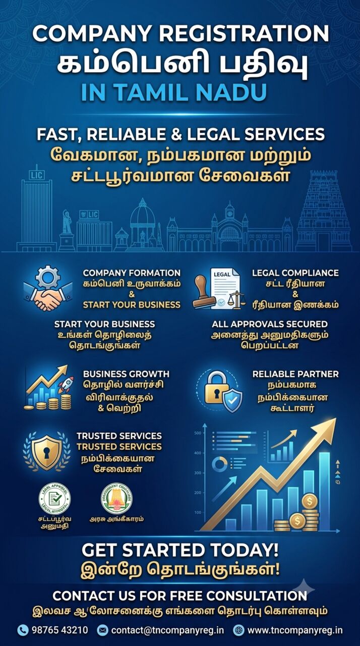 Dwarka, Business, Company Registration Process In Tamil Nadu Explained